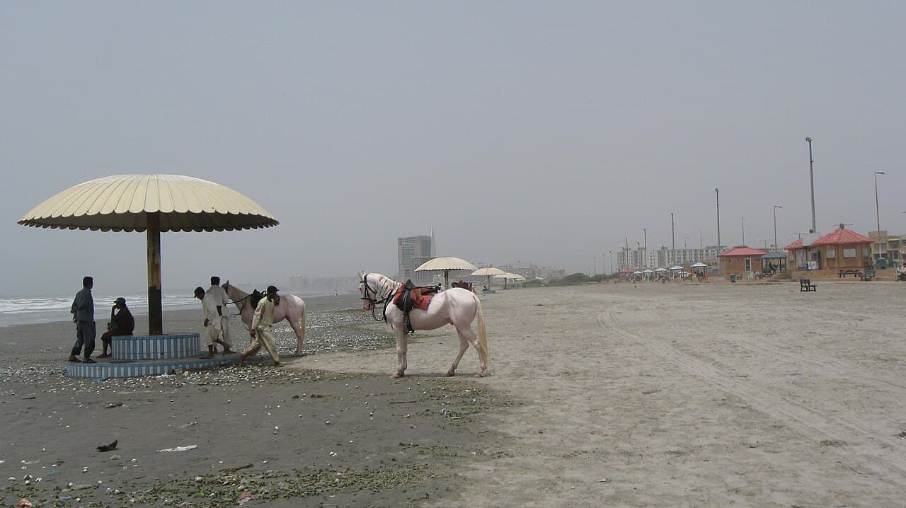 Clifton Beach Karachi in Sindh, Pakistan